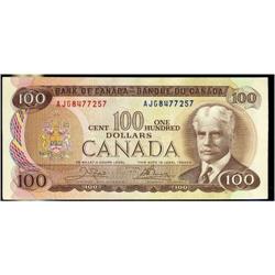 BC-52b 1975 $100 Crow-Bouey.  Lot of 4 Uncirc