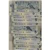 Image 1 : 1986 $5.  Lot of 78 notes including different