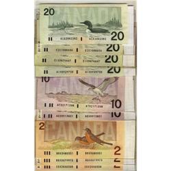 Large lot of 9 Replacement notes includes, 19