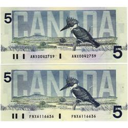 BC-56bA 1986 $5.  Lot of 2 replacement issues