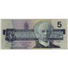 Image 1 : Bank of Canada, $5.00 insert note 1986, grade