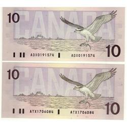 BC-57aA 1989 $10 Thiessen-Crow, ATX and ADX,