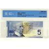 Image 1 : Bank of Canada, $5.00 note 2001, graded CCCS