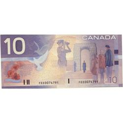 BC-63b 2001 $10 FEE0074791 K-D Choice Unc. Sc