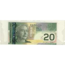 Bank of Canada, $20.00 Insert note 2006, grad