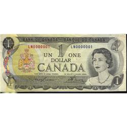 BC-46a 1973 $1 #LN0000001.  EF+