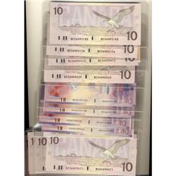 1989 and 2000 $10. Lot of 37 pairs of 1989 an