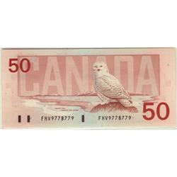 RADAR note, BC-59d 1988 $50 #FHV9778779  choi