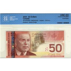 SOLID numbered note, BC-61a-i 1988 $50 #FMG22