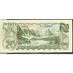 Error note, BC-50a 1969 $20. ERROR with offse