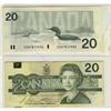 Image 1 : Error note, BC-58b 1991 $20.  ERROR. Lot of 2