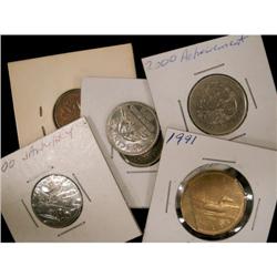 Lot of six error coins, included are differen