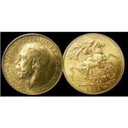 1913c Sovereign PCGS MS-64, well struck with