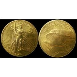 USA 1927 $20 Gold NNC MS-66, brilliant and lu