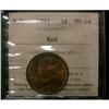 New Brunswick 1¢ 1861 ICCS MS-64 REDPQ+, 90%