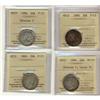 Image 1 : Lot of 4 Nfld 20¢ all ICCS graded.  Includes