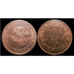 1876H ICCS MS65 Red,  100% Red lustre.  A fab