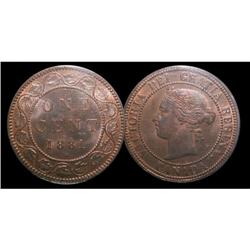 1881H ICCS MS65 Red,  90% Red lustre.  A VERY