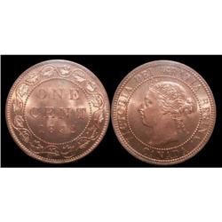 1892 Obv#4 ICCS MS65 Red,  100% Red lustre.