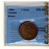 Image 1 : 1894 1¢ CCCS MS-60, lustrous brown