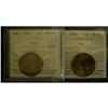 Image 1 : 1914 and 1915 1¢, both ICCS MS-63 Red