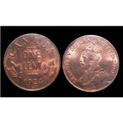 TIED FOR FINEST!  1924 1¢ ICCS MS64 PQ+ Full