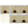 Image 1 : 1925 1¢ ICCS VF-30, lot of 5 pcs.