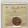 Image 1 : 1927 1¢ ICCS MS64  Red.  Excellent strike wit