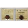Image 1 : 1941, 1942 1¢ both ICCS MS-63 red/brown