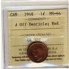Image 1 : 1948 1¢ A Off Dent ICCS MS64 Red, scarce this