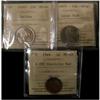 Image 1 : Lot of three ICCS graded coins, 1949 A off 1