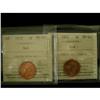 Image 1 : 1951 and 1952 1¢ both ICCS MS65 Red, both ful