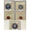 Image 1 : 1961 1¢ to 1964 $1 PL.  Lot of 5 coins all IC