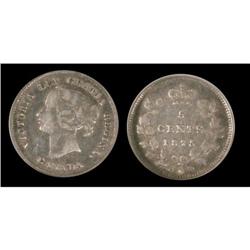 1875H Small date 5¢ NGC VF-25, a really nice