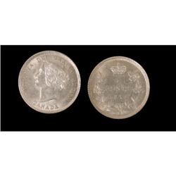 1875H 5¢ Sml Date ICCS MS-62PQ+, brilliant an