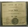 Image 1 : 1875H 5¢ Lg date ICCS F15