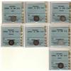Image 1 : Lot of 7 CCCS VF-20 graded Five Cents; 1880H