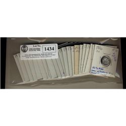 Lot of  twenty-two Five Cents,  Includes 1886