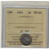 Image 1 : 1901 5¢ ICCS MS64 Nice tone over full luster.