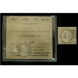 1902 5¢ ICCS MS-65