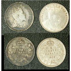 5 Cents 1903H, grade F-12 Large H, 5 Cents 19