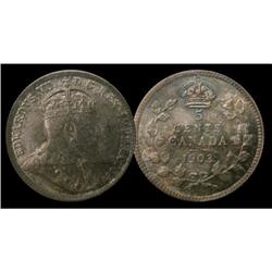 1903 5¢ ICCS MS65 PQ+ Attractive blue, gold,