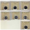 Image 1 : 1944 5¢. Lot of 7 coins all ICCS graded. MS63