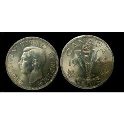 1944 5¢ Missing Chrome ICCS MS66.  WOW.  A mu