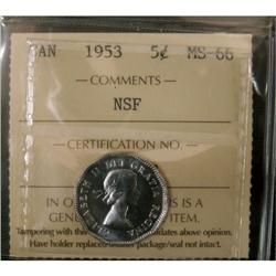 1953 NSF 5¢ ICCS MS-66,