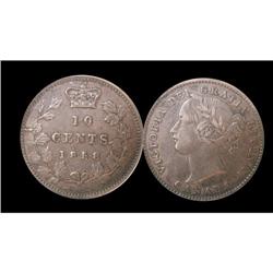 1858 10¢ 1st 8/5 PCGS VF35, Sharp example wit