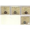 Image 1 : Lot of 4 ICCS graded VF-30 Ten cents; 1870 Na