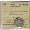 Image 1 : 1872H 10¢ ICCS AU-50  Brilliant with lots of