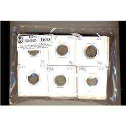 Lot of  sixty-nine  Edwardian 10 cents;  Incl