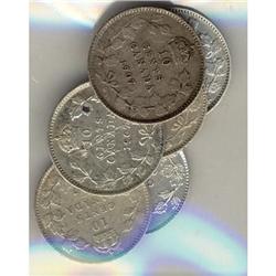 Lot of six  Edwardian 10 cents;  Includes 190